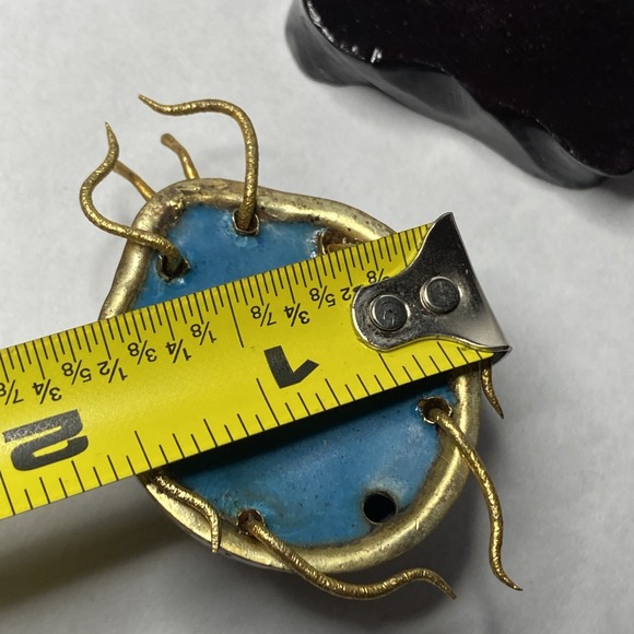 Vintage Chinese Cloisonne Enamel Insect Ladybug Ladybird Sculpture - Picture 7 of 10